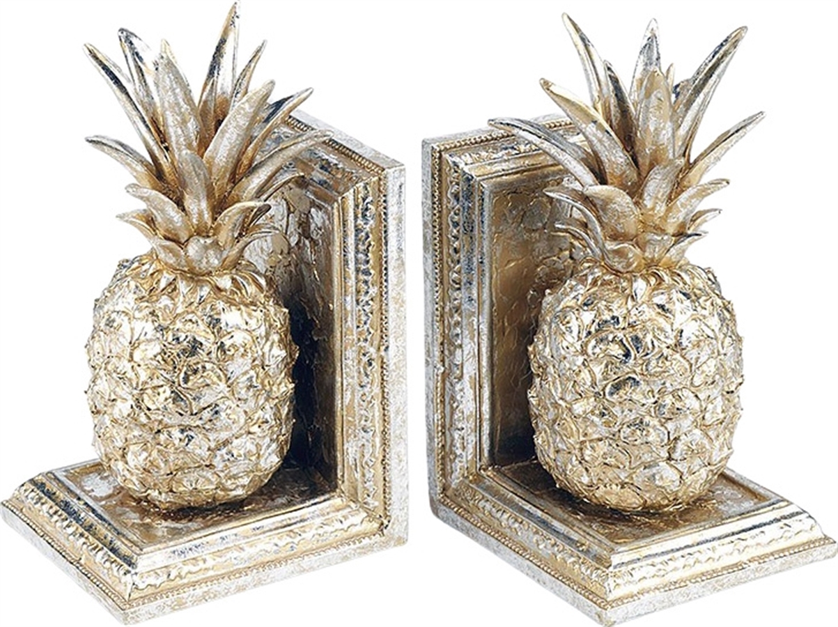

Подпорки для книг Ананасы, 2 предмета 12x11x21см Glasar 28-426