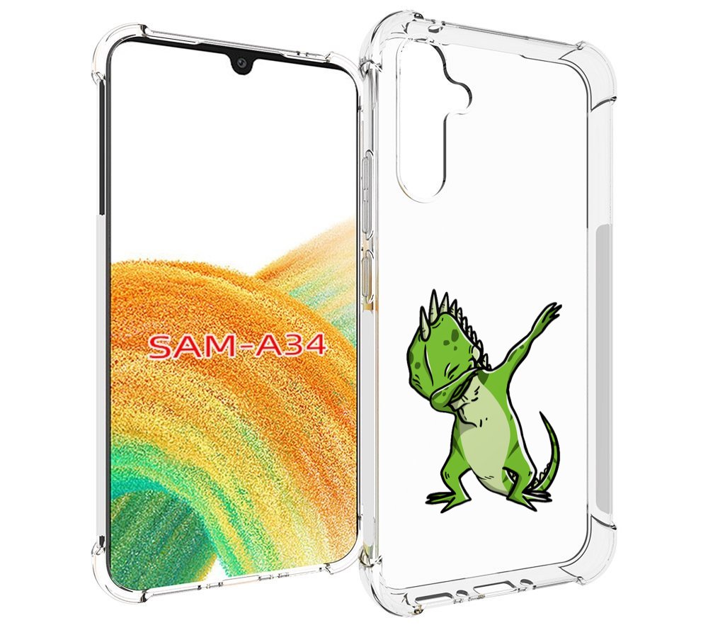 

Чехол MyPads крутая-ящерица для Samsung Galaxy A34, Tocco