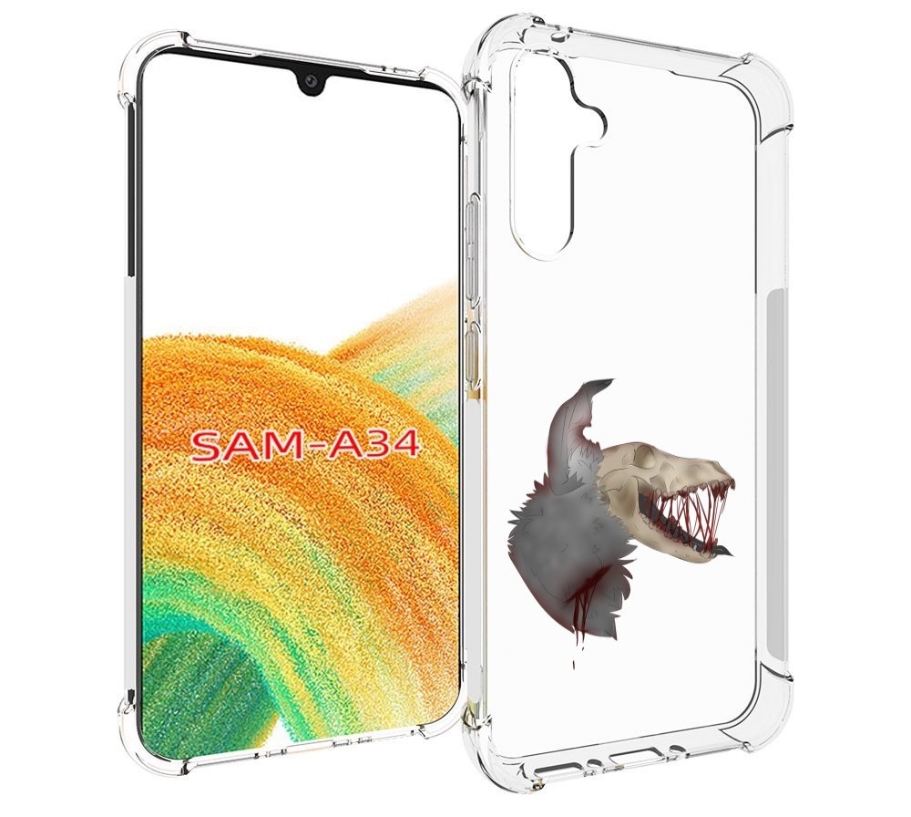 

Чехол MyPads кровавый-череп для Samsung Galaxy A34, Tocco