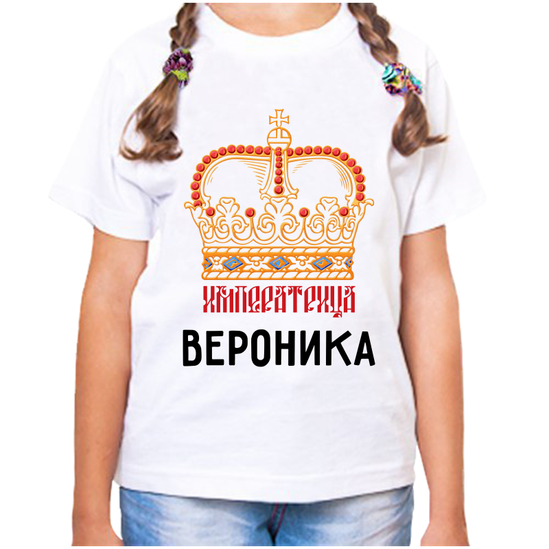 

Футболка девочке белая 34 р-р императрица вероника, Белый, fdd_imperatrica_veronika