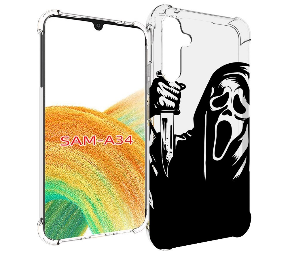

Чехол MyPads крик-с-ножом для Samsung Galaxy A34, Tocco