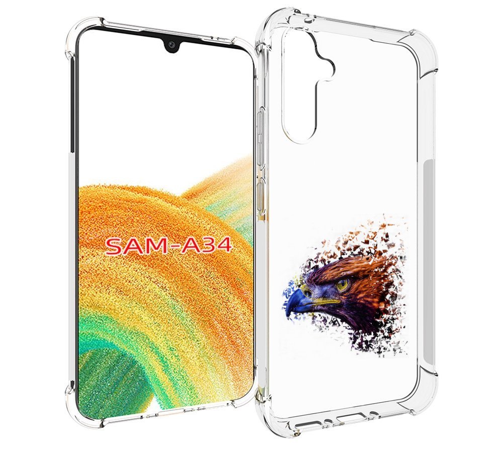 

Чехол MyPads красочный орел для Samsung Galaxy A34, Tocco