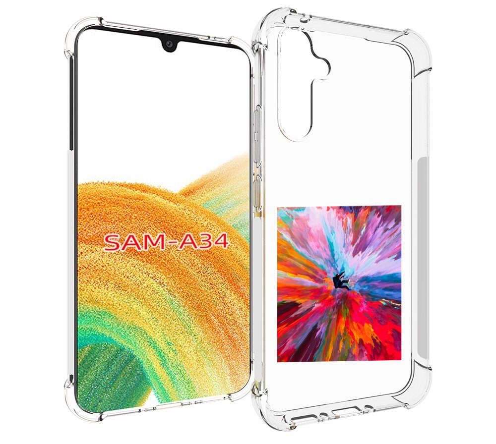 

Чехол MyPads красочный астранавт для Samsung Galaxy A34, Tocco