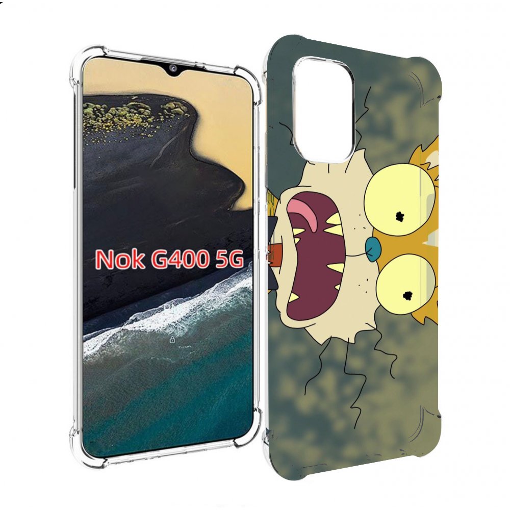 

Чехол MyPads пугливый кот для Nokia G400 5G, Прозрачный, Tocco
