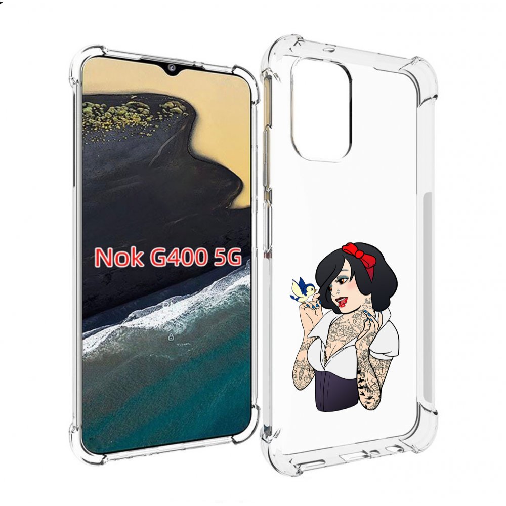 

Чехол MyPads принцесса-тату женский для Nokia G400 5G, Прозрачный, Tocco