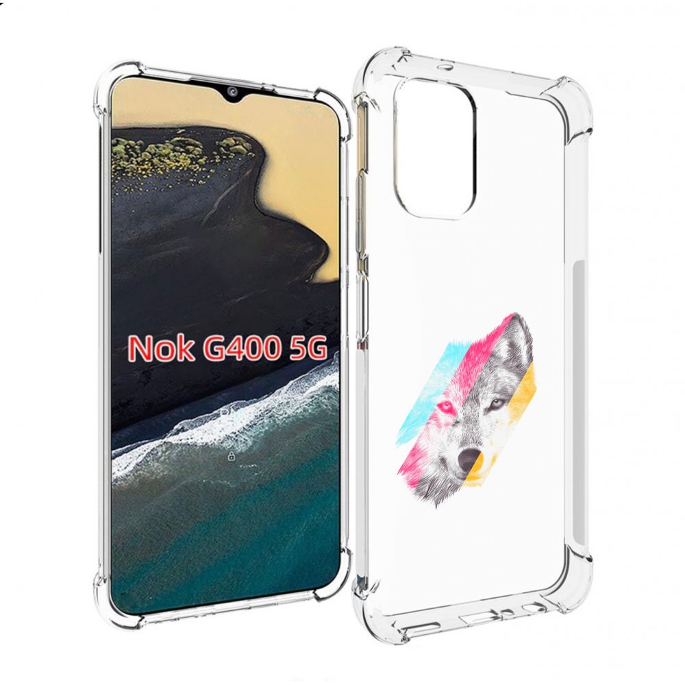 

Чехол MyPads волк градиент для Nokia G400 5G, Прозрачный, Tocco