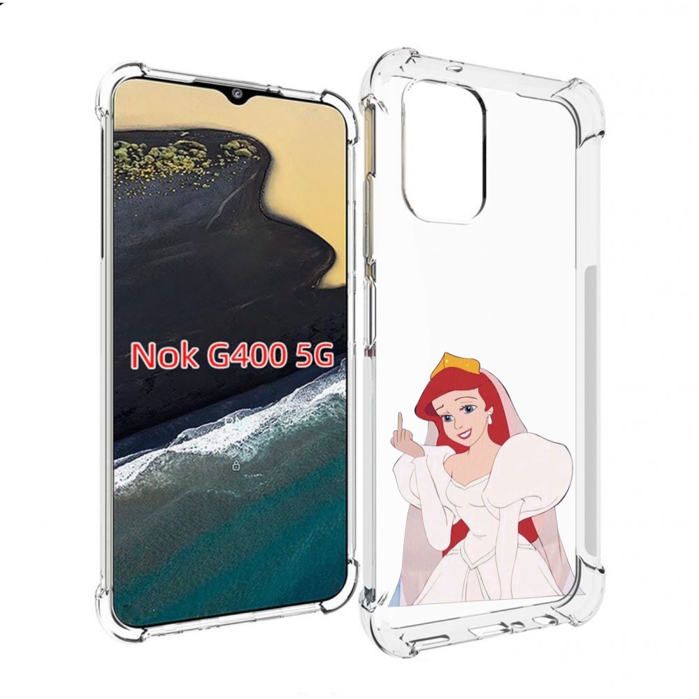 

Чехол MyPads принцесса-Русалочка-Ариель женский для Nokia G400 5G, Прозрачный, Tocco