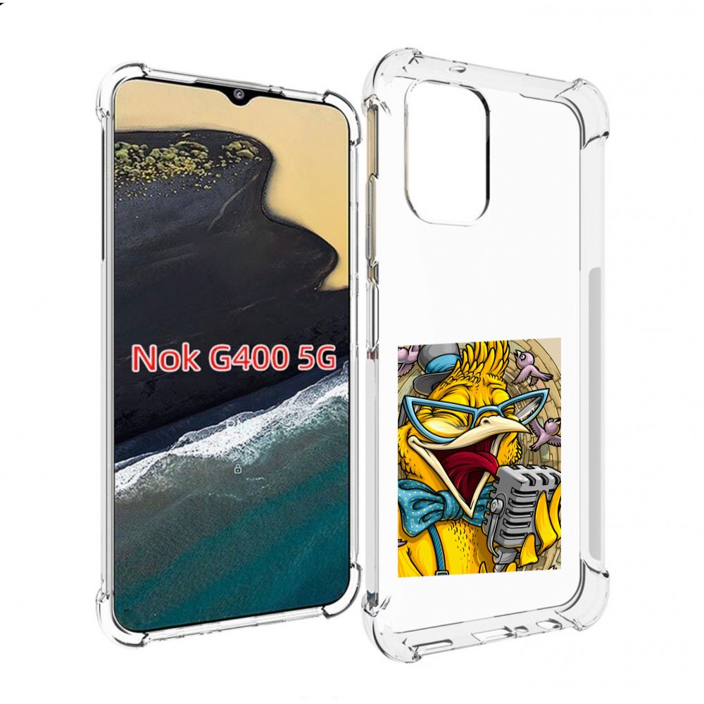 

Чехол MyPads поющая птичка для Nokia G400 5G, Прозрачный, Tocco