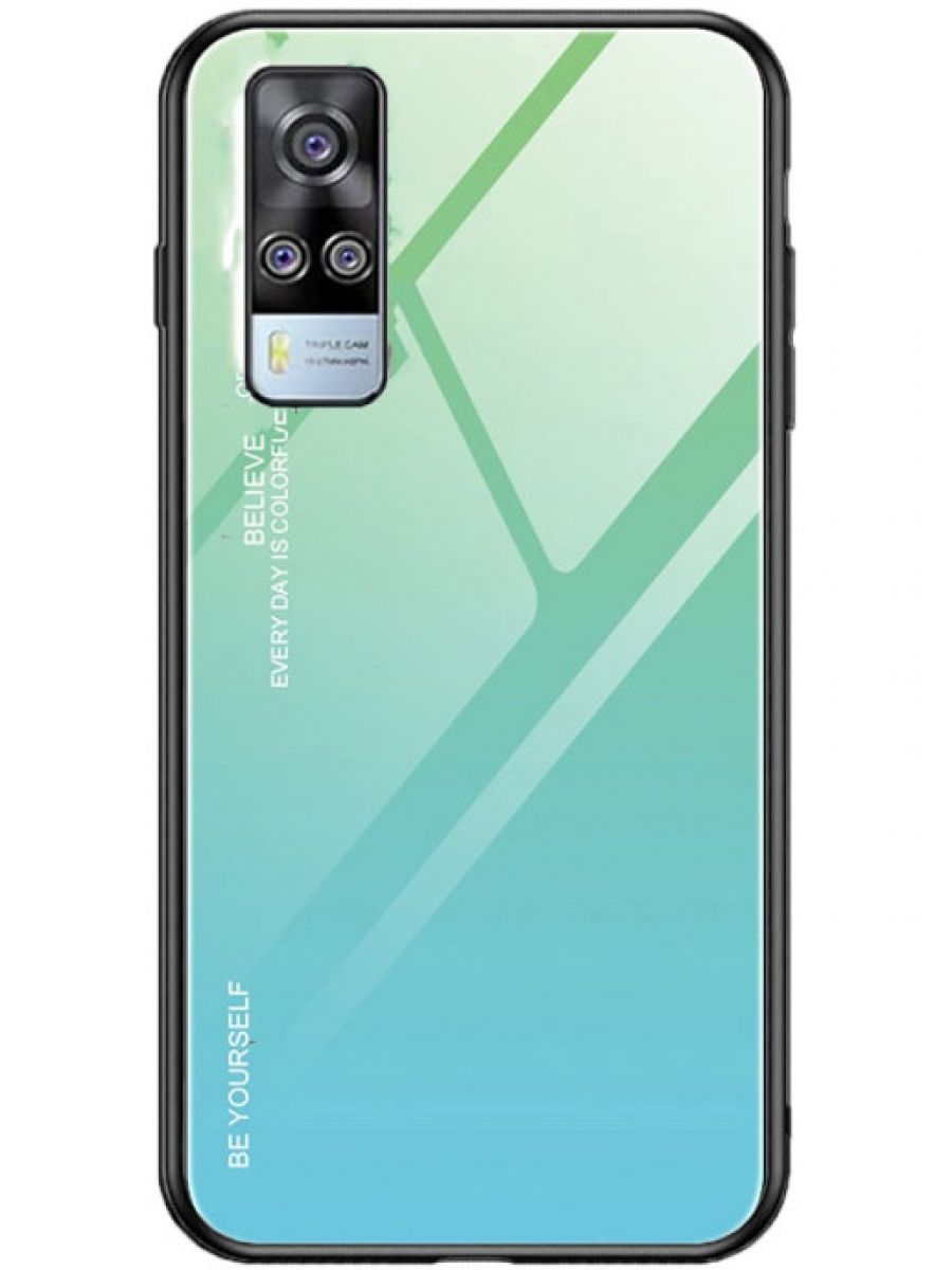 

Brodef Gradation стеклянный чехол для Vivo Y31 Зеленый