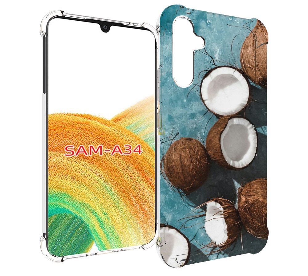 

Чехол MyPads красивые-кокосы для Samsung Galaxy A34, Tocco