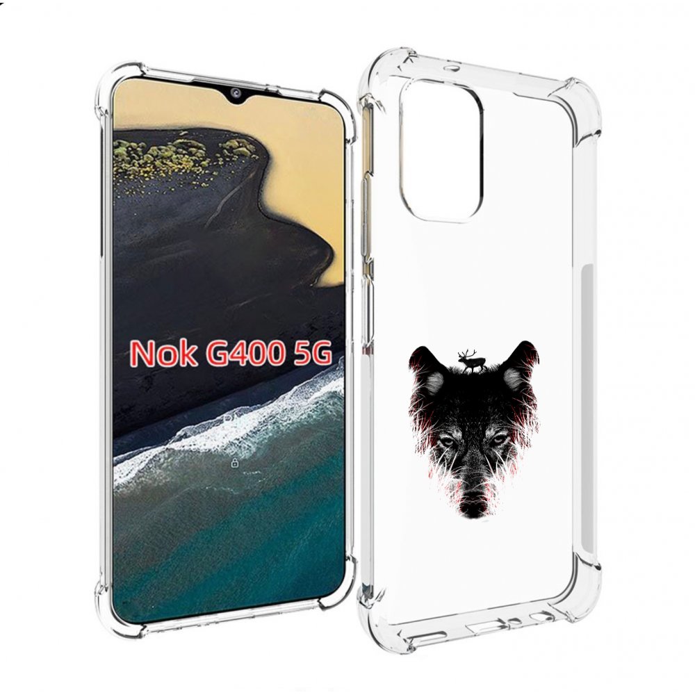 

Чехол MyPads волк в траве для Nokia G400 5G, Прозрачный, Tocco