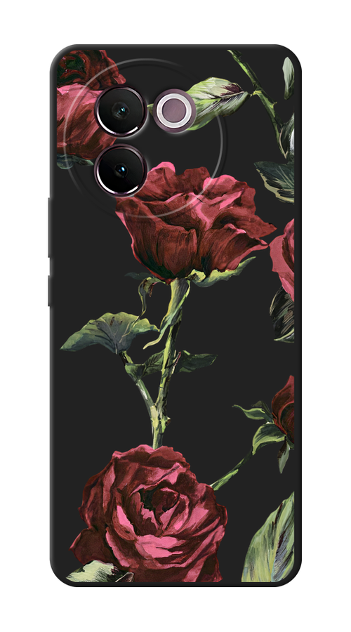 

Чехол Awog на Vivo V30e "Бордовые розы фон", Бордовый, 2610552-1