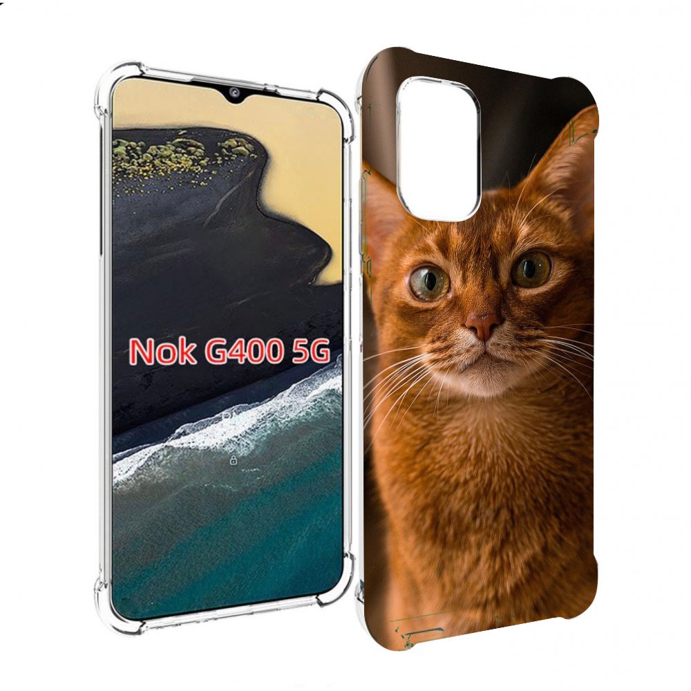 Чехол MyPads порода кошки абисинская для Nokia G400 5G