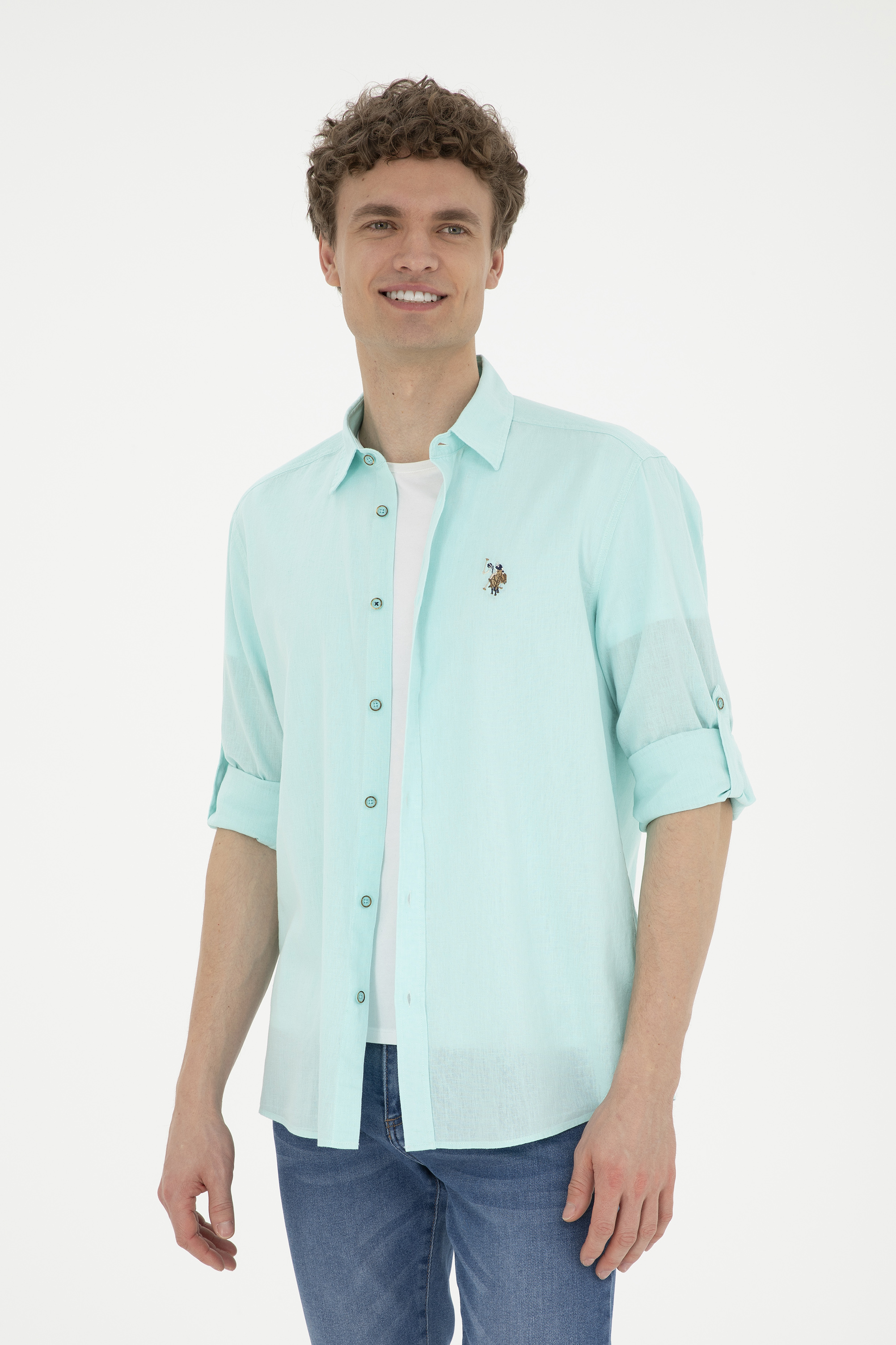 

Рубашка мужская US Polo Assn G081SZ0040ENZO024Y бирюзовая 2XL, Бирюзовый, G081SZ0040ENZO024Y
