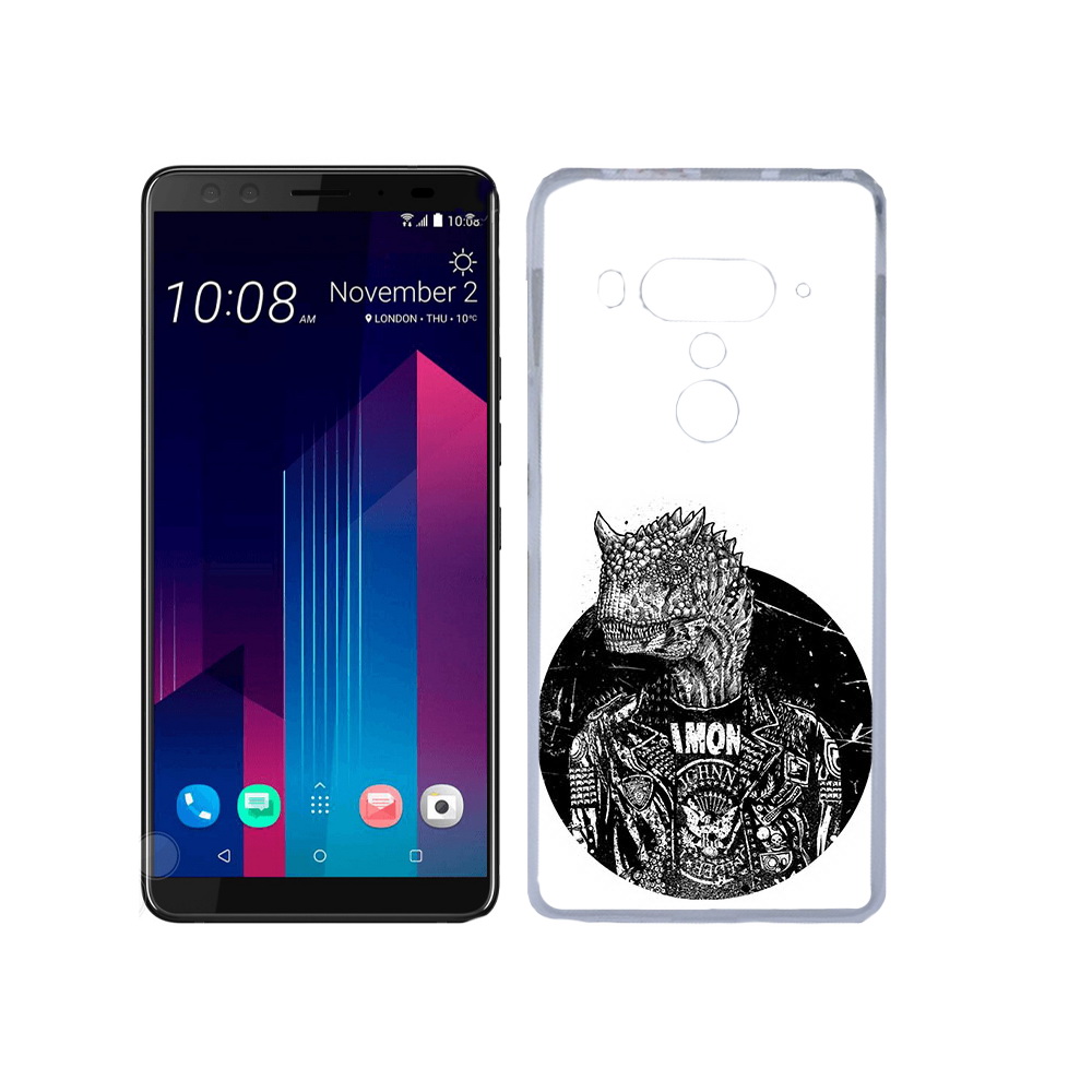 

Чехол MyPads Tocco для HTC U12+ динозавр в куртке, Прозрачный, Tocco