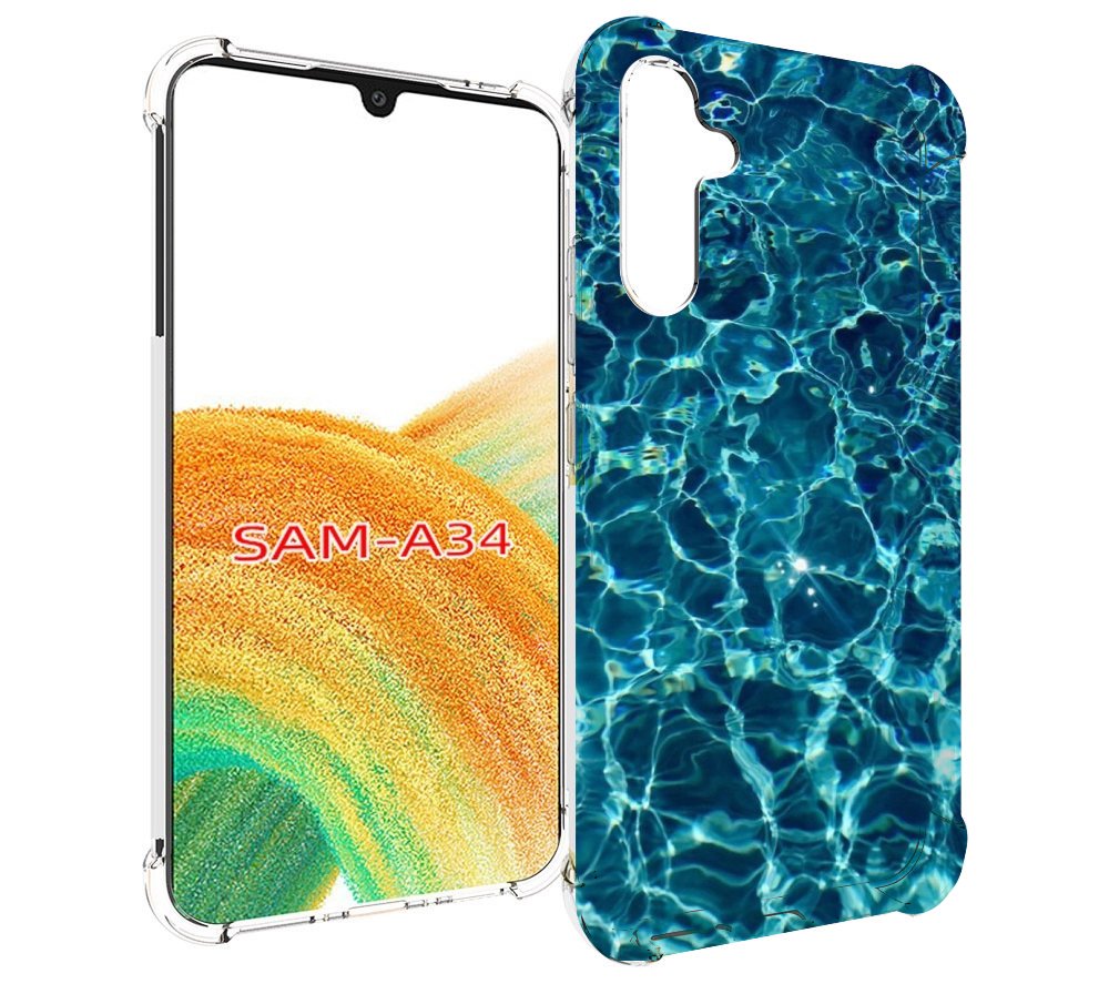 

Чехол MyPads красивая голубая вода для Samsung Galaxy A34, Tocco