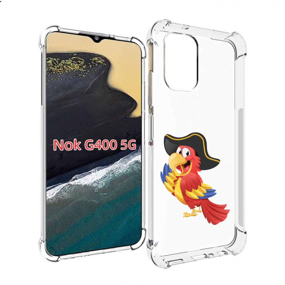 

Чехол MyPads попугай-пират для Nokia G400 5G, Прозрачный, Tocco