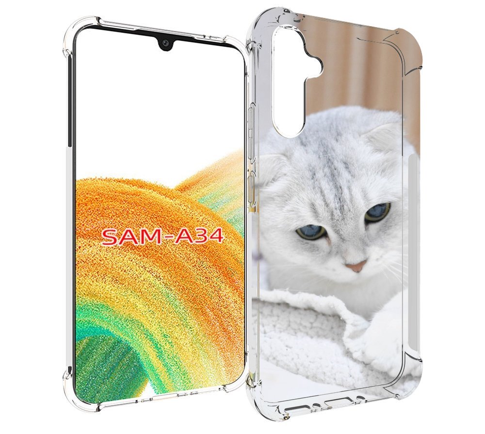 

Чехол MyPads кошка чаузи для Samsung Galaxy A34, Tocco