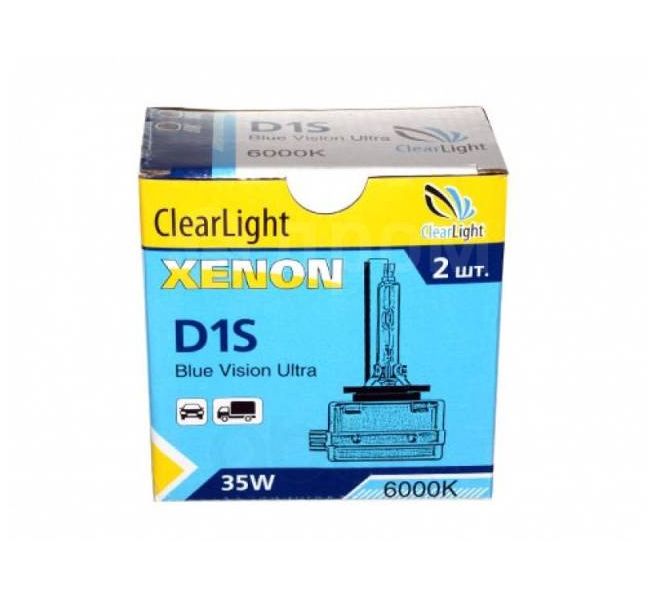 фото Лампа ксеноновая d1s 6000k clearlight 2 шт. lcl d1s 600-bvu clearlight lcl d1s 600-bvu