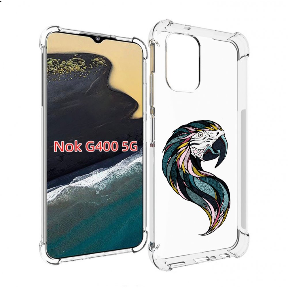 

Чехол MyPads полупопугай для Nokia G400 5G, Прозрачный, Tocco