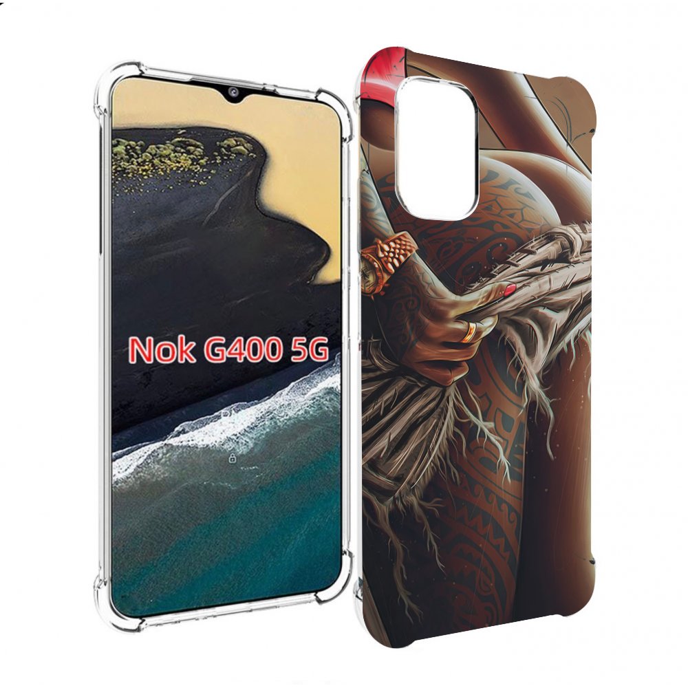 

Чехол MyPads полуголая девушка фотография женский для Nokia G400 5G, Прозрачный, Tocco