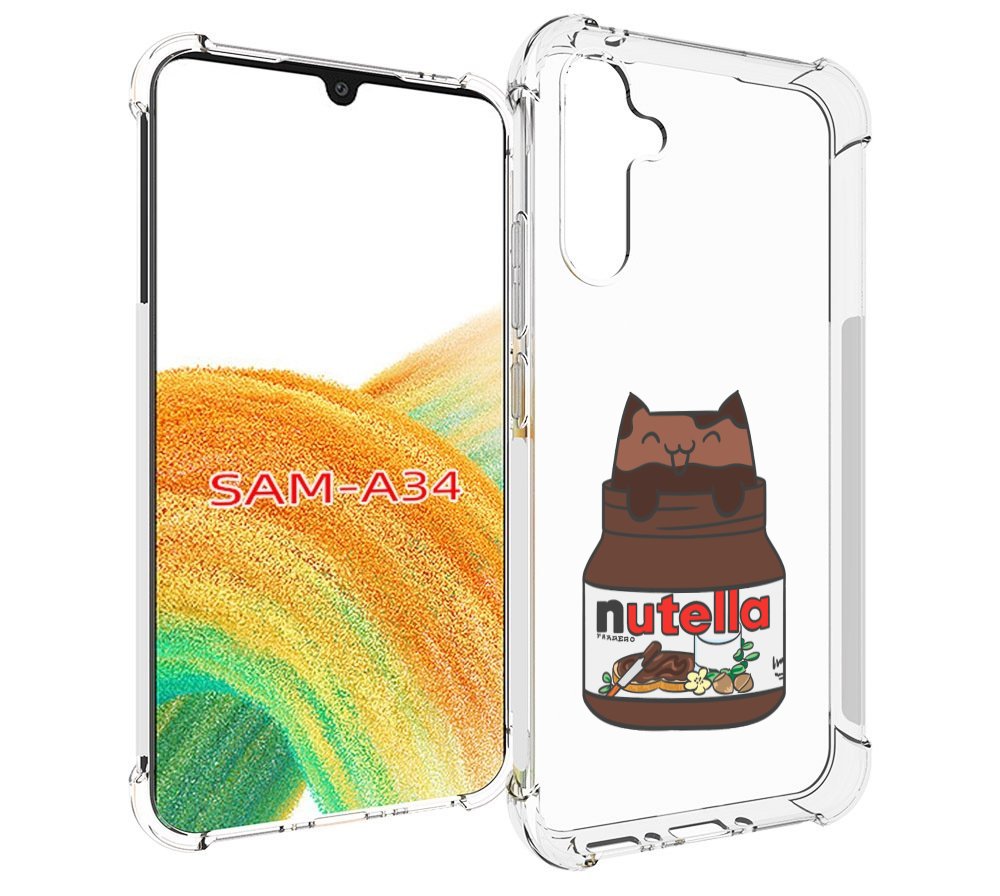 

Чехол MyPads кошечка-в-нутелле для Samsung Galaxy A34, Tocco