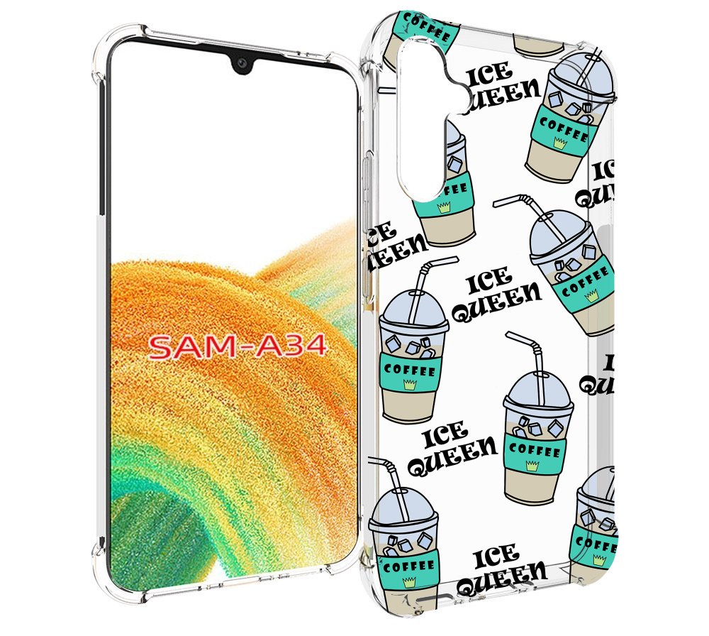 

Чехол MyPads кофе-с-льдом для Samsung Galaxy A34, Tocco