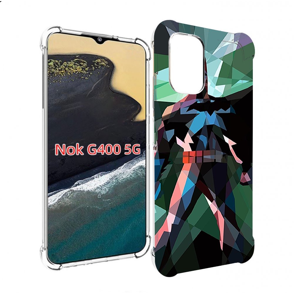 

Чехол MyPads полигональный-бэтмен-арт для Nokia G400 5G, Прозрачный, Tocco