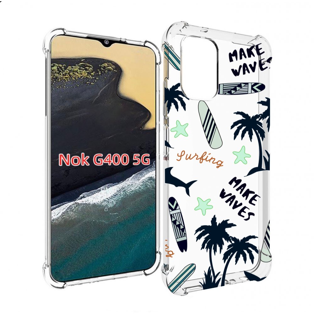 

Чехол MyPads пляжная-тематика для Nokia G400 5G, Прозрачный, Tocco