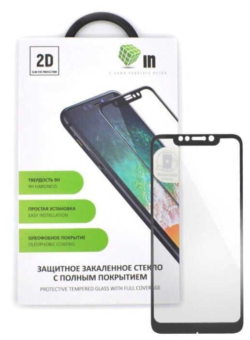 

Защитное стекло 2D INNOVATION для Xiaomi Pocophone F1 Full Glue/Full Screen, черное