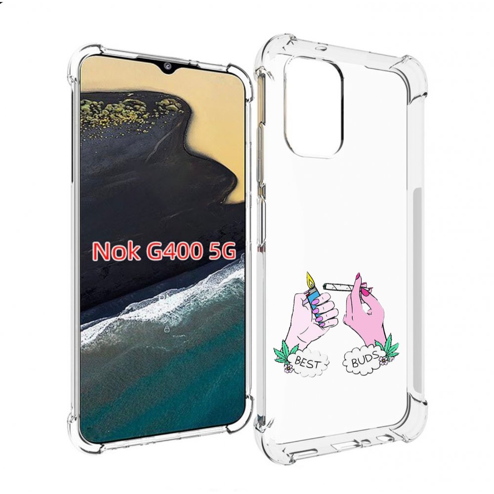 

Чехол MyPads плохие руки женский для Nokia G400 5G, Прозрачный, Tocco