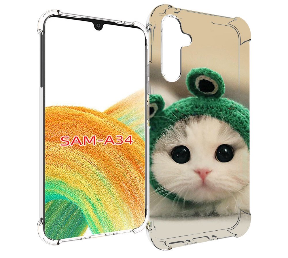 

Чехол MyPads кот-лягушка детский для Samsung Galaxy A34, Tocco