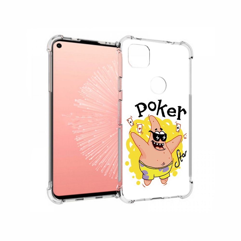 

Чехол MyPads Tocco для Google Pixel 4A Патрик, Прозрачный, Tocco