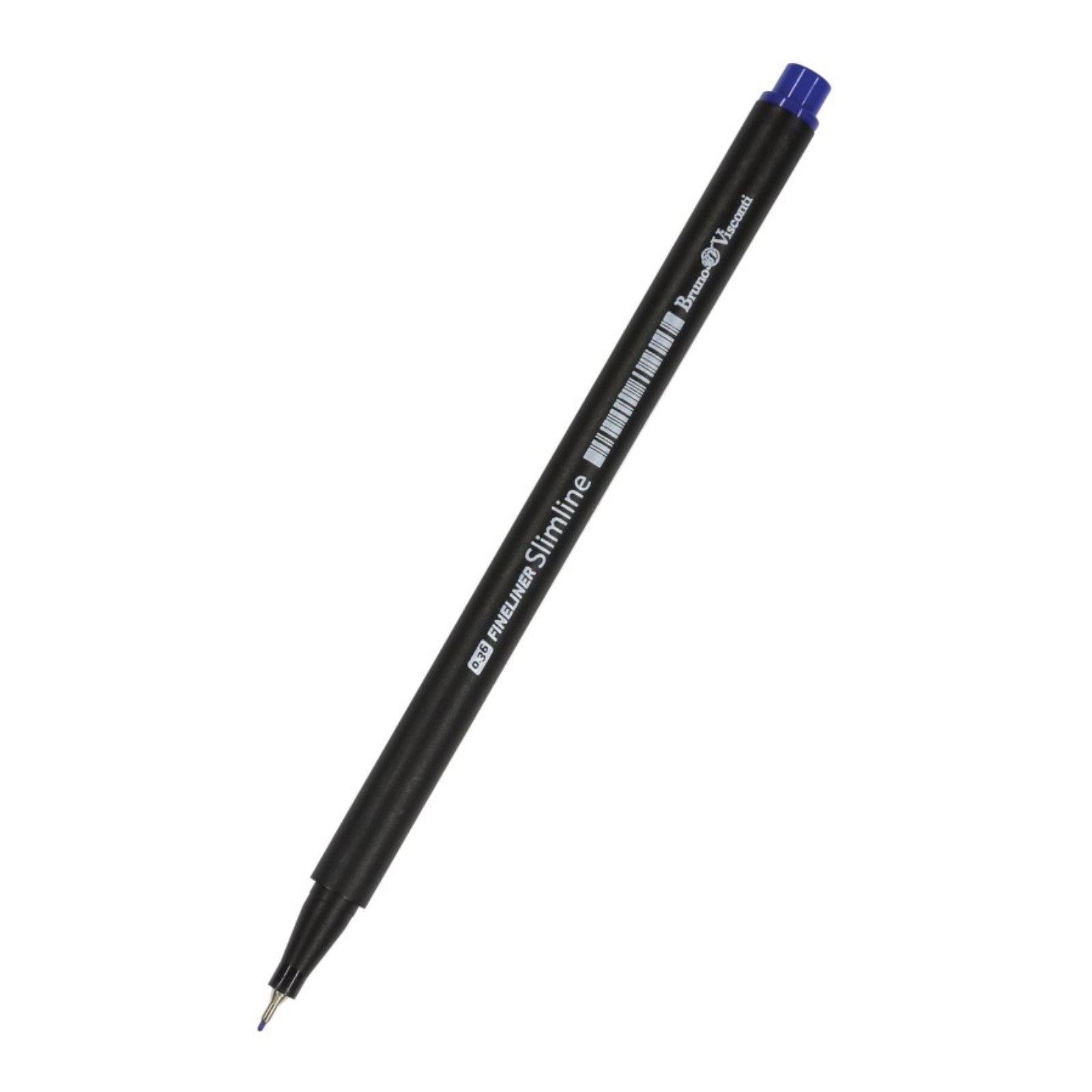 Ручка капиллярная BrunoVisconti Slimline FINELINER 0.36 мм, синяя (2 шт.)