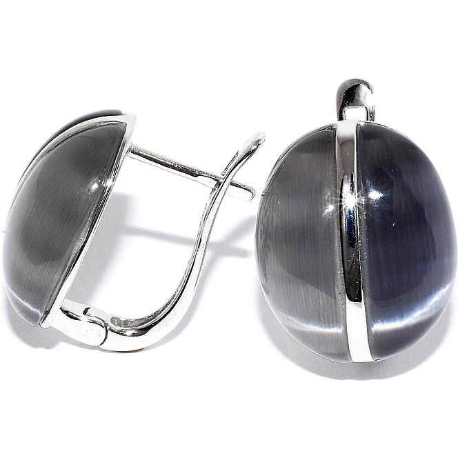 

Серьги женские из серебра Silver Wings 22se0808-c032+c031-97, кошачий глаз, 22se0808-c032+c031-97