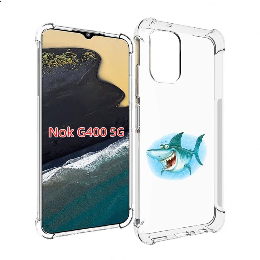 

Чехол MyPads веселая акула для Nokia G400 5G, Прозрачный, Tocco