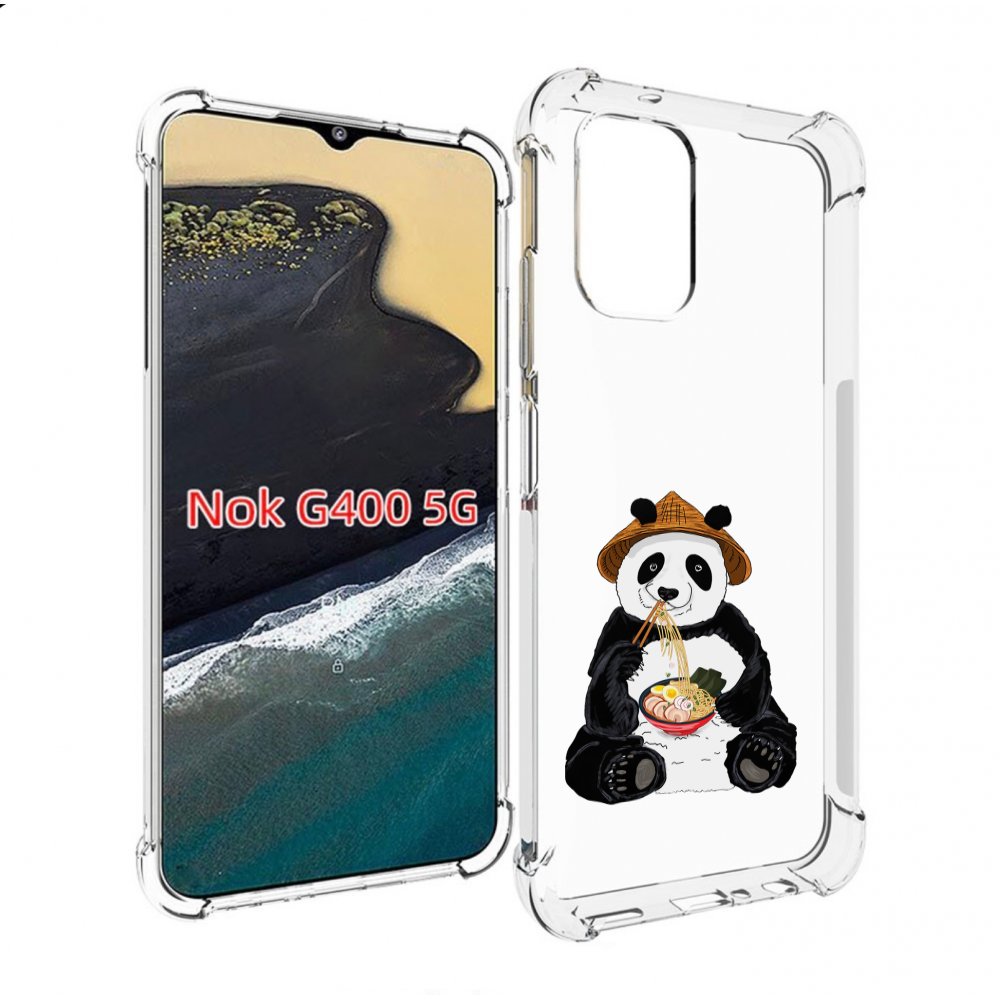 

Чехол MyPads панда-любит-лапшу для Nokia G400 5G, Прозрачный, Tocco