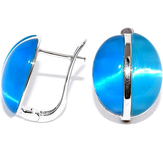 

Серьги женские из серебра Silver Wings 22se0808-c020+c021-97, кошачий глаз, 22se0808-c020+c021-97