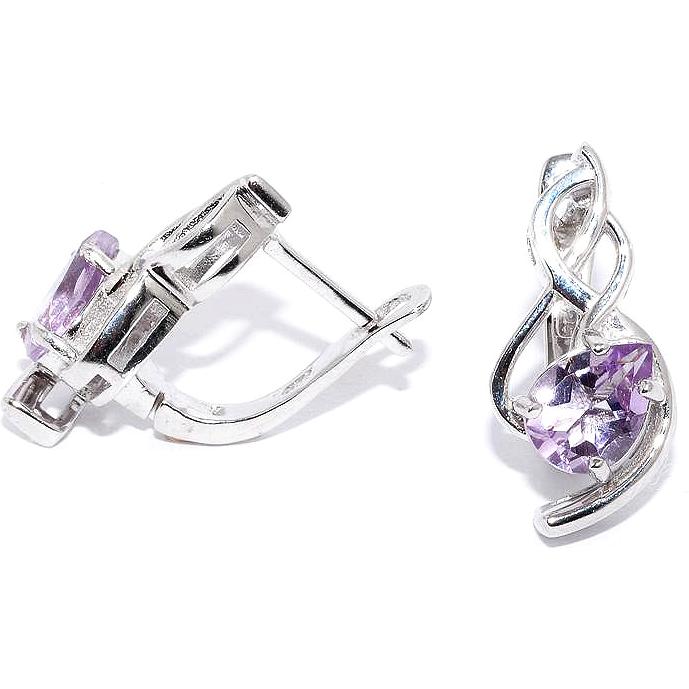 

Серьги женские из серебра Silver Wings 22vsdfa00413-19, аметист, 22vsdfa00413-19