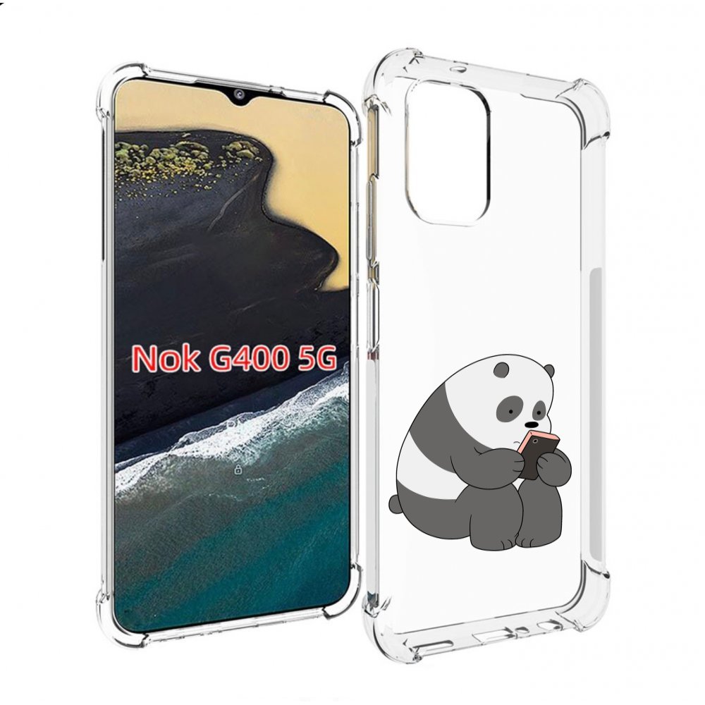 

Чехол MyPads панда-в-телефоне для Nokia G400 5G, Прозрачный, Tocco