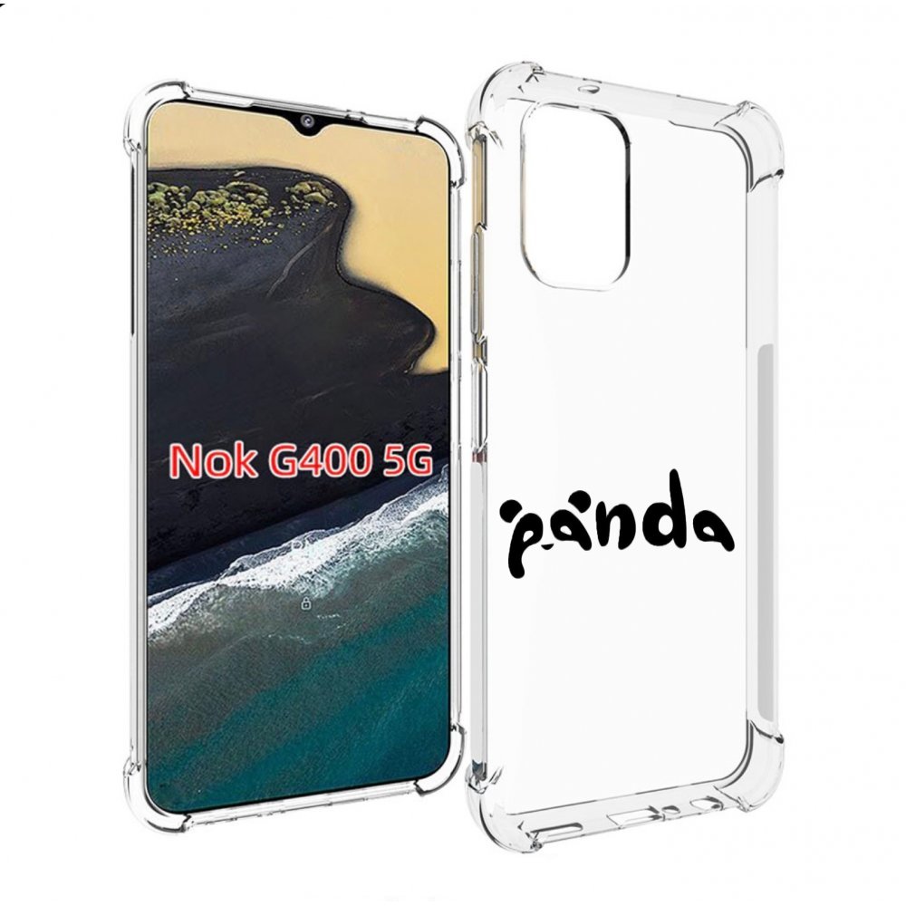 

Чехол MyPads панда надпись для Nokia G400 5G, Прозрачный, Tocco