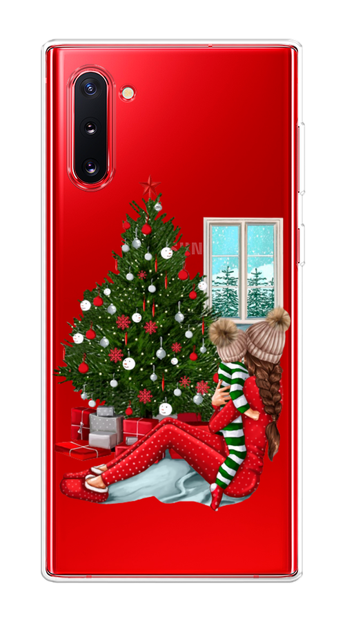 

Чехол на Samsung Galaxy Note 10 "Новый год с мамой", Красный;зеленый;голубой, 28650-6
