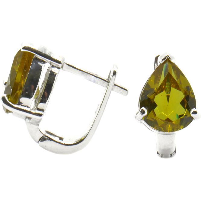 

Серьги женские из серебра Silver Wings 220034-32-197, султанит, 220034-32-197