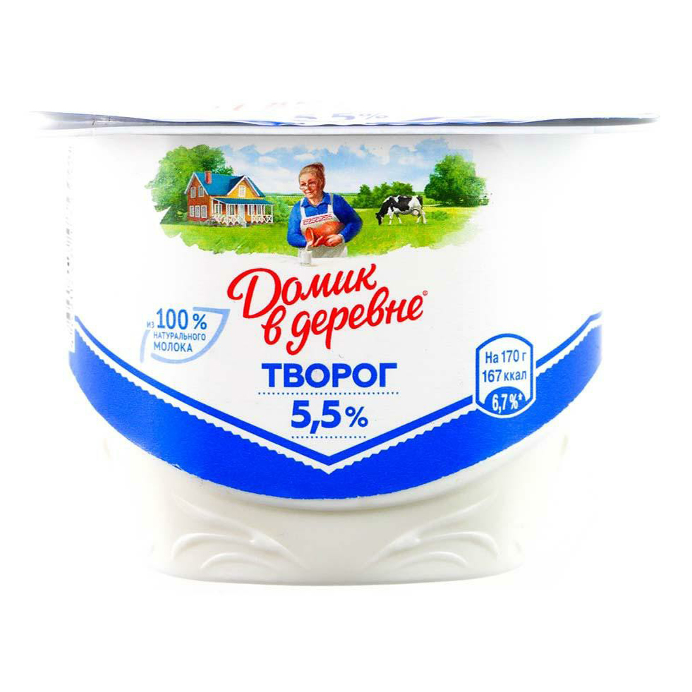

Творог мягкий Домик В Деревне 5,5% 170 г