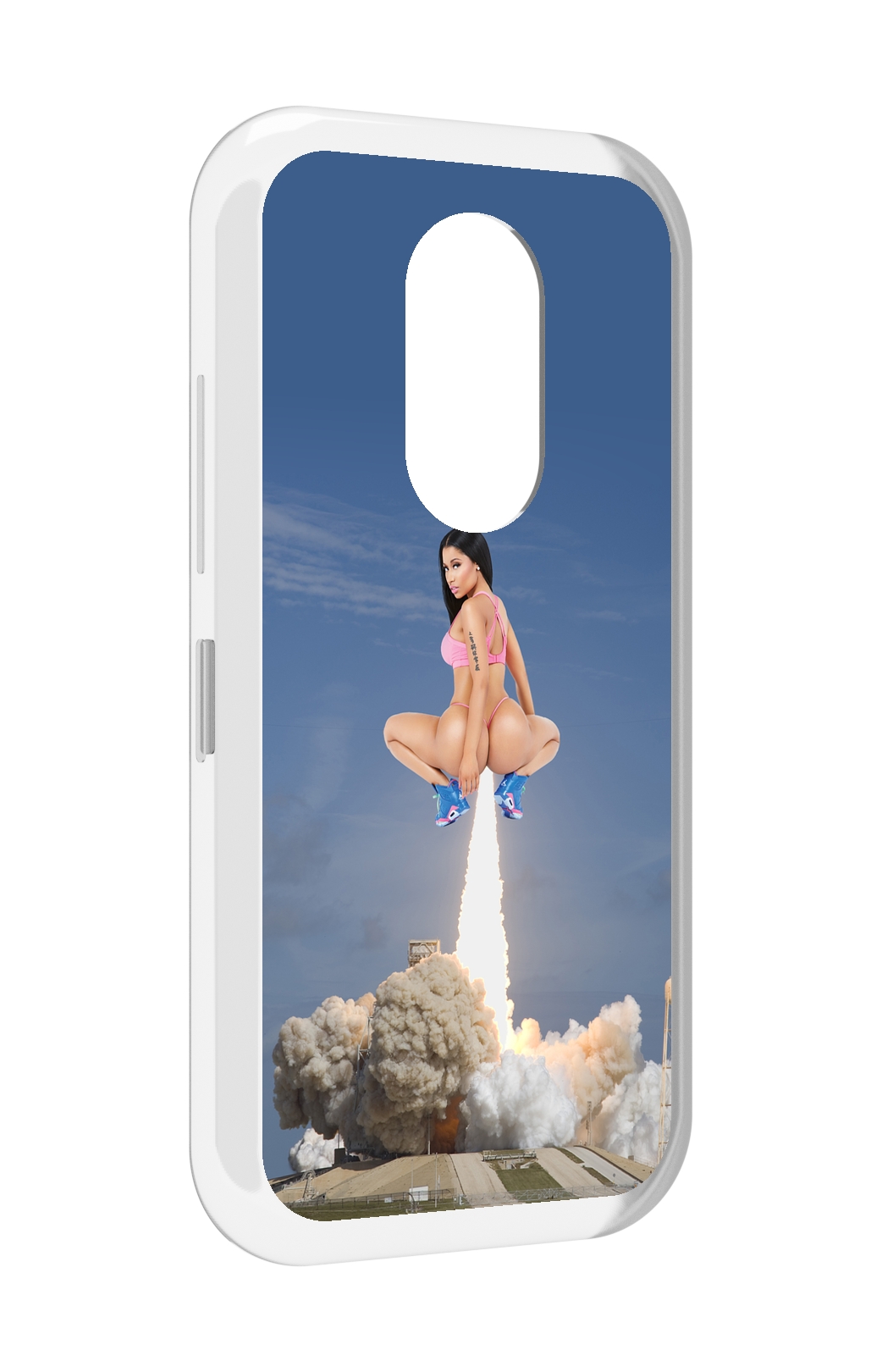 

Чехол MyPads ники-минаж-ракета детский для Doogee S61 / S61 Pro, Прозрачный, Tocco