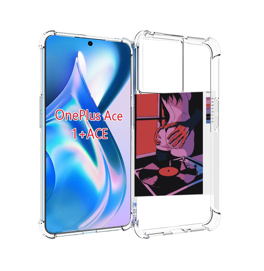 

Чехол MyPads девушка красивая сзади женский для OnePlus Ace, Прозрачный, Tocco