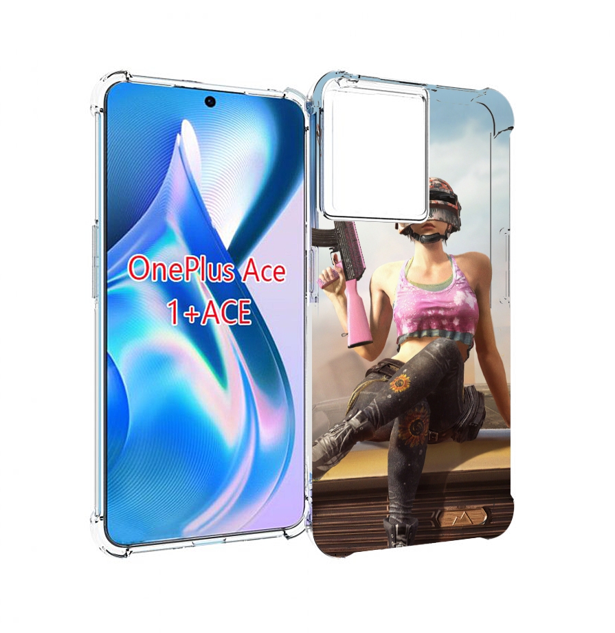 

Чехол MyPads девушка из PUBG для OnePlus Ace, Прозрачный, Tocco
