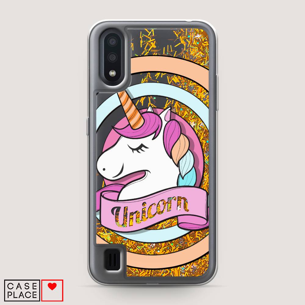 

Чехол Awog на Samsung Galaxy A01 "Unicorn зефирный", Разноцветный, 29590-1