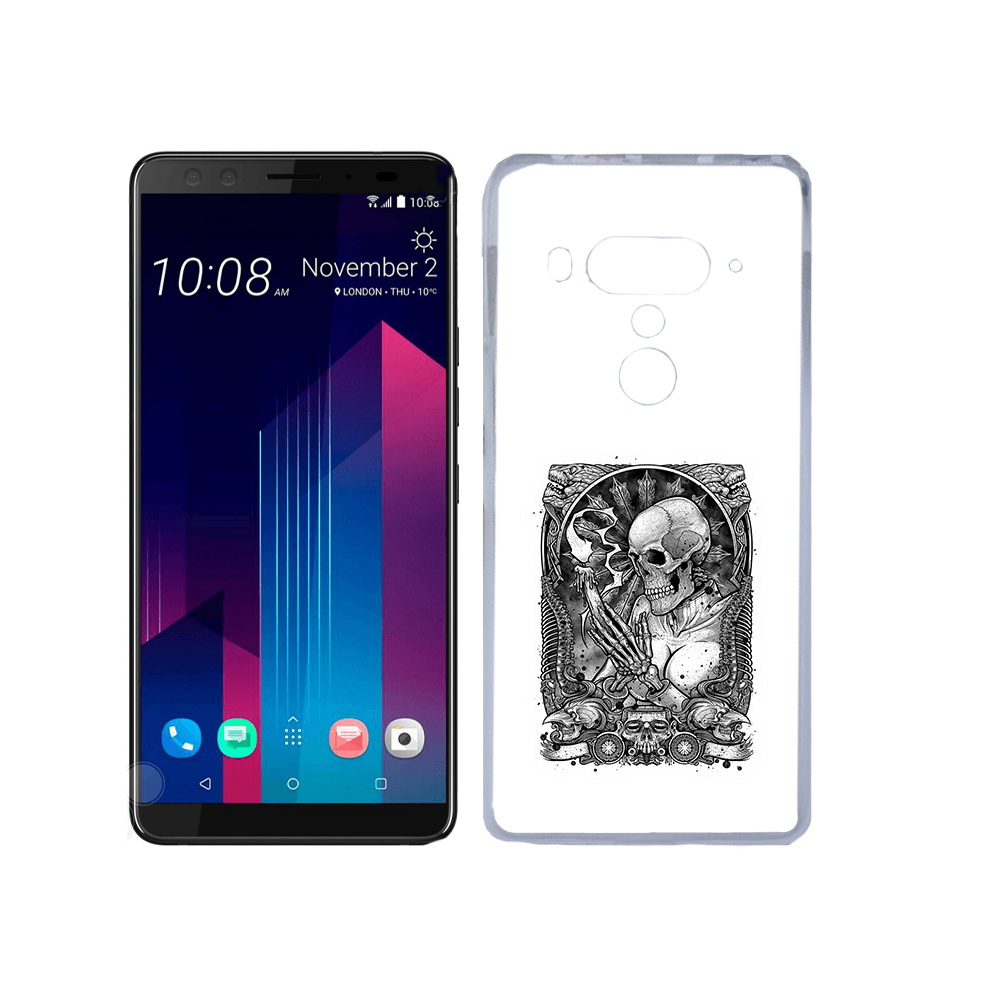 

Чехол MyPads Tocco для HTC U12+ девушка скелет, Прозрачный, Tocco