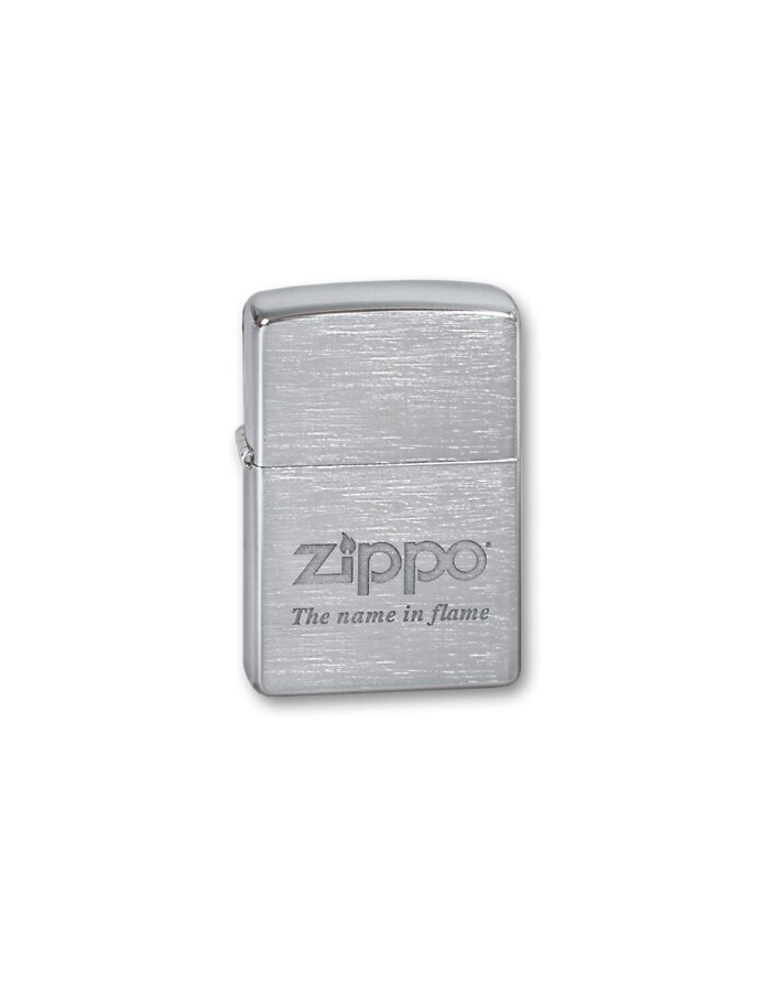 

Зажигалка ZIPPO Name In Flame, с покрытием Brushed Chrome, латунь/сталь, серебристая, Серебристый, Name In Flame